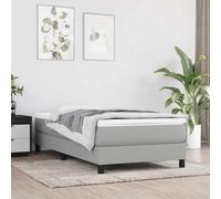 Sommier à Lattes de Lit Rembourré Adulte Chambre Intérieur Maison Tissu vidaXL