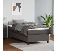 Vidaxl Cadre De Lit Gris 90x190 Cm Similicuir Gris