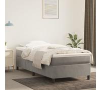 Sommier à Lattes de Lit Rembourré Adulte Chambre Intérieur Velours vidaXL