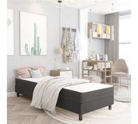 Vidaxl Sommier Tapissier Gris Tissu 100 X 200 Cm Gris