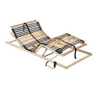 vidaXL Sommier à lattes électrique 28 lattes 7 zones 100x200 cm sans matelas