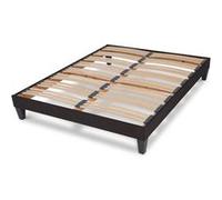 OLYMPE LITERIE - Sommier à lattes en bois KIT15 160x200 cm - Coloris Gris anthracite - Livré en kit Gris