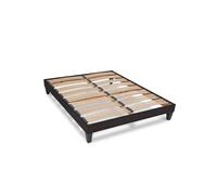 Sommier Kit15 200x220 cm - Lattes bois massif - Gris anthracite - Monté en 20 minutes