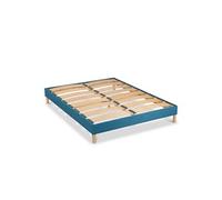 Sommier à lattes en bois LUMIERE 90x190 cm - Coloris Turquoise - Livré en kit