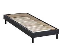 Maison Aubertin Sommier à Lattes en KIT- Bois - Couleur Noire - 90x190 CM