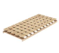 Sommier à lattes en pin cembro 100x200 Assiette en bois non traité