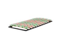 MonMobilierDesign KEPT Sommier à lattes ergonomique avec plots de soutien 80x200 cm sans pieds Noir G