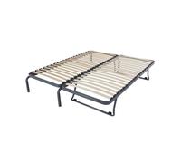 Sommier à lattes gigogne 2x90x190 cm gris foncé - GIGNA