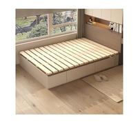 Sommier à lattes horizontales en bois de pin, support de matelas, sommier pliable, pour canapé/plate-forme/lit à ressort, matelas de couchage (l x L 200 x 200 cm)