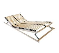 vidaXL Sommier à lattes Marron 80 x 190 cm Bois et Plastique