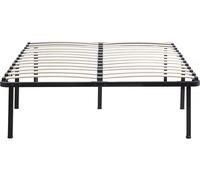 Sommier à lattes + pieds pour matelas - 140 x 190 cm - 26 lattes