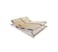 vidaXL Sommier à lattes 28 lattes 7 zones 120x200 cm lit simple sans matelas marron