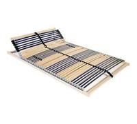 vidaXL Base de lit à lattes 42 lattes 7 zones 100x200 cm Lit simple adultes