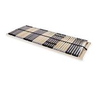 vidaXL Sommier à lattes sans matelas 246462 – 42 lattes, 7 zones, 80x200 cm