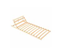 Sommier à lattes sans matelas tête de lit réglable 70x200 cm