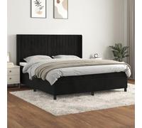 Sommier a lettes letto contenitore con testiera regolabile e materasso a molle insacchettate Bianco 160x200 cm Velluto completo con topper comfort per notte riposante camera da letto matrimoniale