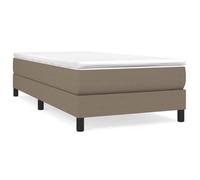 Sommier à ressorts - AKOZON - Taupe - 90x190 cm - Tissu durable - Pieds robustes