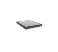 Sommier bellini anthracite 15 cm avec pieds 160x200