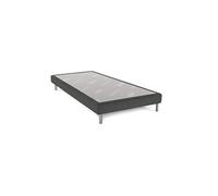 Sommier Bellini anthracite 15 cm avec pieds 2x90x200