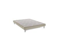 Sommier Bellini beige 15 cm avec pieds 160x200