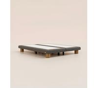 Sommier boxspring Grand Ours 180x200 cm - Tissu Gris Ardoise - Ressorts ensachés et bois massif - Sommier Luxe - Tediber