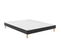 Sommier déco tapissier Vigoroso gris clair - 90x190