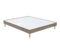 Sommier Bultex Vigoroso marron glacé confort ferme + pieds 160x200 Marron Glacé