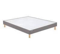 Sommier Bultex Vigoroso taupe confort ferme + pieds 2x90x200 Taupe