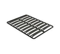 Sommier cadre à lattes 140 x 190 cm - 2 x 9 lattes - Antidérapant - Sans pied - Noir - MONTIANO de YSMEE