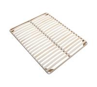 Sommier cadre à lattes 140 x 190 cm - 2x19 lattes - Sans pieds - Beige - KALISTA de YSMEE