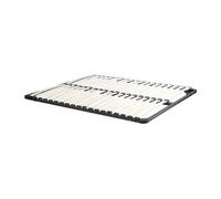 Sommier cadre à lattes 140 x 200 cm - 2x19 lattes - Sans pieds - Noir - KALISTA de YSMEE