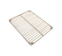 Sommier cadre à lattes 140 x 190 cm - 2x19 lattes - Sans pieds - Beige - KALISTA de YSMEE