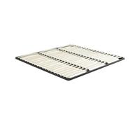 Sommier cadre à lattes 200 x 200 cm - 3x19 lattes - Sans pieds - Noir - KALISTA de YSMÉE