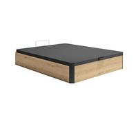 Sommier coffre 140 x 200 cm - Naturel clair et noir - NAMOSI de YSMEE