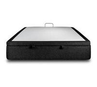 Sommier Coffre Bouclette Noir 180x200 H39cm Noir