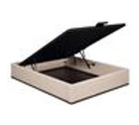 Sommier Lit Coffre Elite - Chenillé Lin 160x200 - Double Plateau