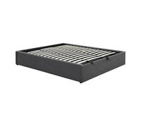Sommier coffre et tiroir 180 x 200 cm - Gris anthracite - OSLA de YSMEE