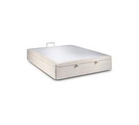Sommier Coffre Tissu Beige clair 180x200 H39cm
