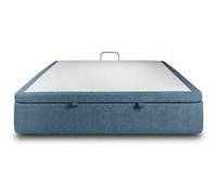 Sommier Coffre Tissu Bleu 140x200 H39cm Bleu océan