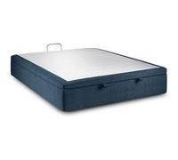 Sommier Coffre Tissu Bleu 200x200 H39cm Bleu océan G