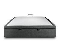 Sommier Coffre Tissu Gris anthracite 160x200 H39cm Gris anthracite