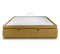 Sommier Coffre Tissu Jaune 140x200 H39cm