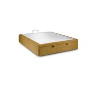 Sommier Coffre Tissu Jaune 180x200 H39cm