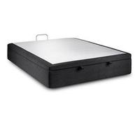 Sommier Coffre Tissu Noir 180x200 H39cm Noir G