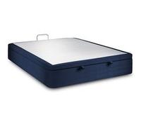 Sommier Coffre Velours Bleu 200x200 H39cm Bleu océan G