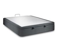 Sommier Coffre Velours Gris anthracite 180x200 H39cm Gris anthracite G