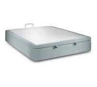 Sommier Coffre Velours Gris bleuté 160x200 H39cm Gris bleuté G