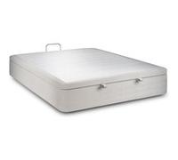 Sommier Coffre Velours Gris clair 140x190 H39cm Gris clair G
