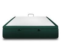 Sommier Coffre Velours Vert 160x200 H39cm