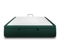 Sommier Coffre Velours Vert 180x200 H39cm